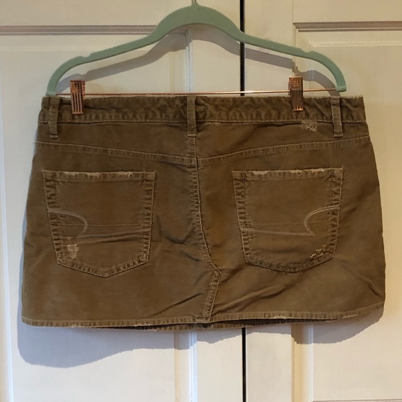 Corduroy Mini-Skirt - tan/brown - Picture 2 of 2